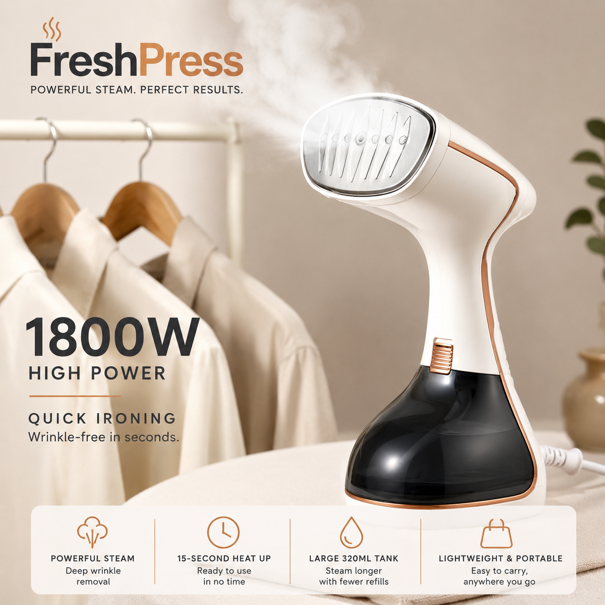 FreshPress™ TurboSteam Handheld Steamer